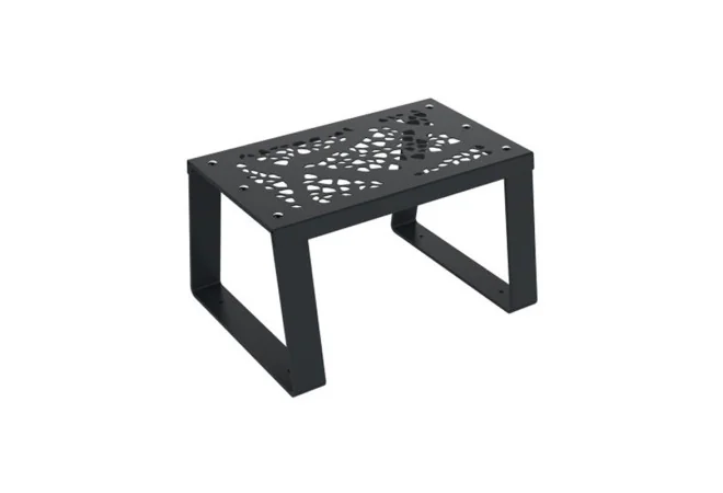 Banquette en métal Design gris anthracite une place