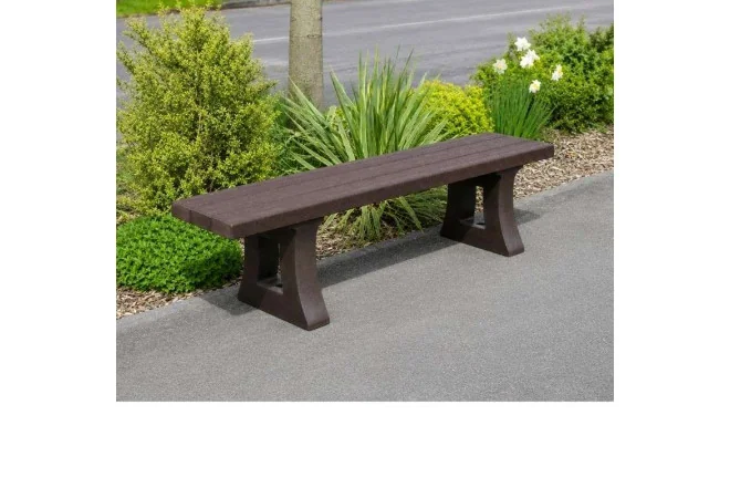 Banquette extérieure en plastique recyclé