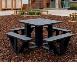 Table de picnic en plastique recyclé