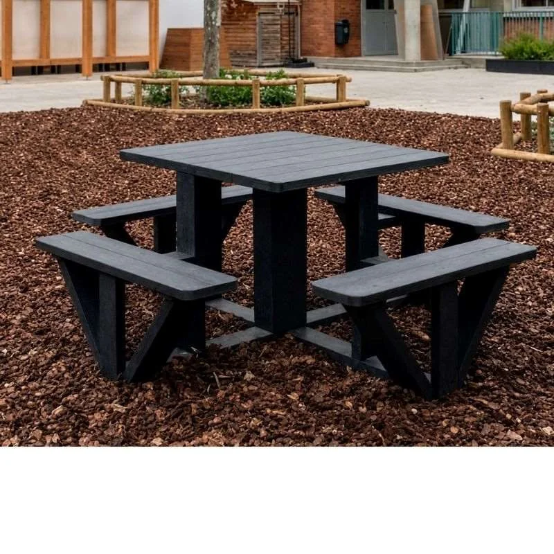 Table de picnic en plastique recyclé