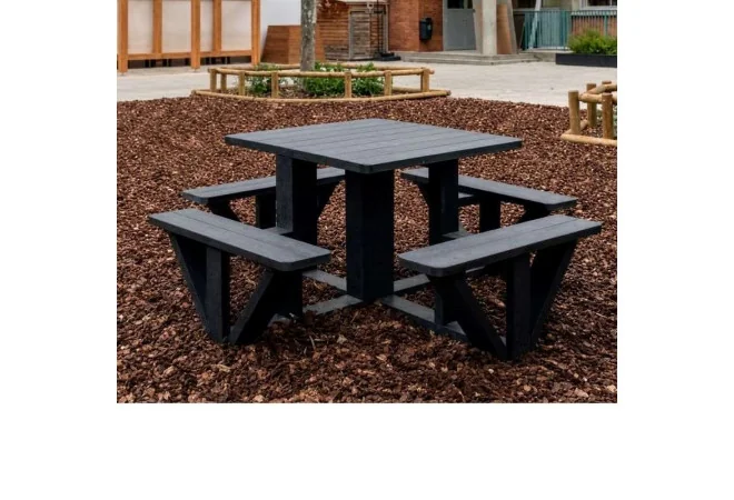 Table de picnic en plastique recyclé