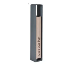Cendrier urbain 1,5 L en HPL coloris chêne clair et acier anthracite