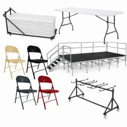 Promotion sur cet ensemble de mobilier événementiel Promotion sur cet ensemble de mobilier événementiel