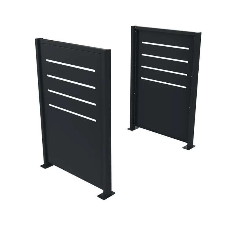 Cache conteneur en acier 2 pans gris anthracite 7016