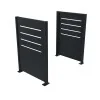Cache conteneur en acier 2 pans gris anthracite 7016