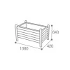 dimensions de la jardinière urbaine 95 litres