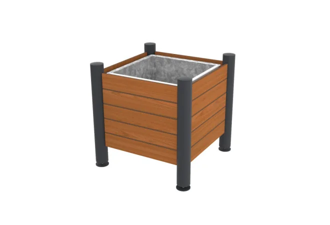 jardinière pour collectivités carré 85 litres