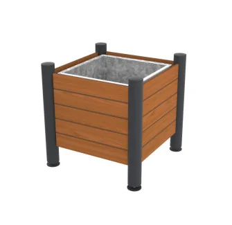 jardinière pour collectivités carré 85 litres