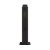 Support à vélo boucles en acier anthracite et HPL coloris chêne clair vue latérale
