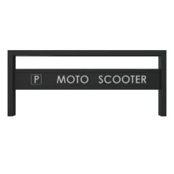 Appui motos et scooters 2 places en acier vue de face