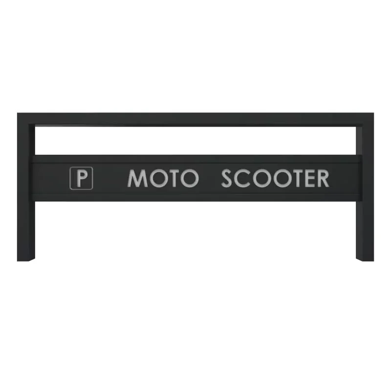 Appui motos et scooters 2 places en acier vue de face