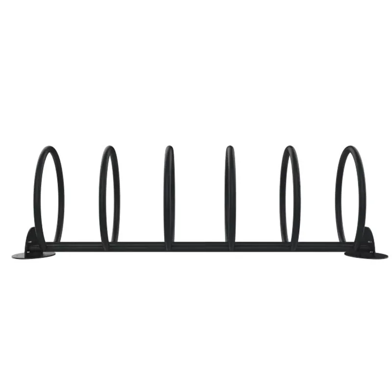 Rack à vélos cercle en acier 5 à 8 places gris anthracite 7016 vue de face