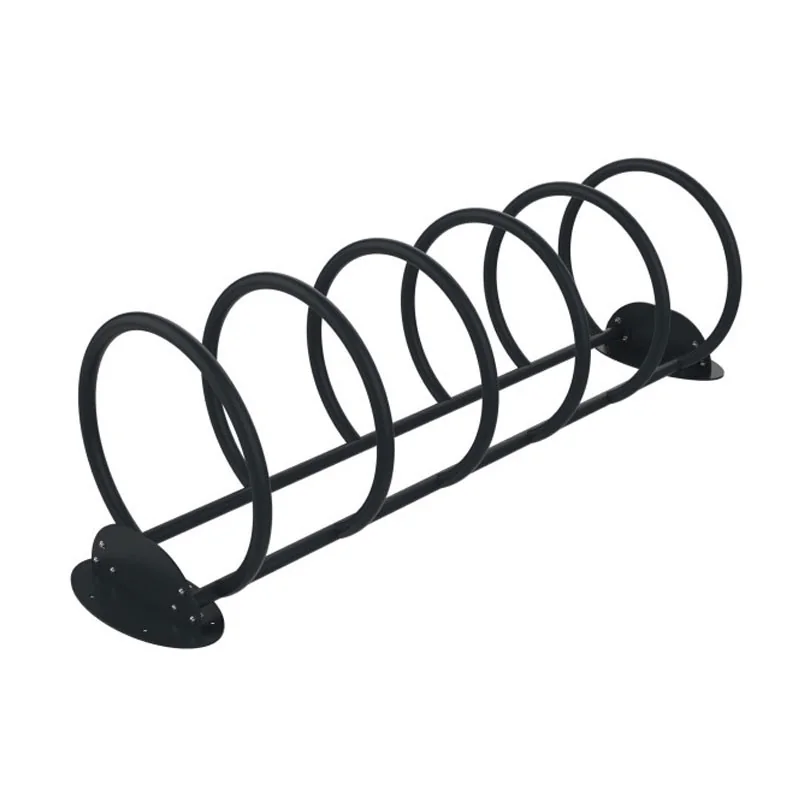 Rack à vélos cercle en acier 5 à 8 places coloris anthracite 7016