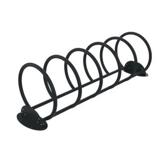 Rack à vélos cercle en acier 5 à 8 places coloris anthracite 7016