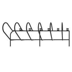Rack à vélos 6 places numérotées vue de face