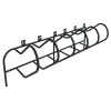 Rack à vélos 6 places numérotées en acier à sceller gris anthracite 7016