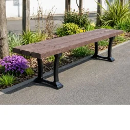 Banquette de ville en plastique recyclé