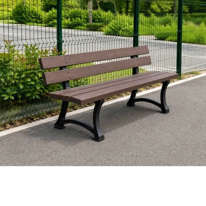 Banc jardin public en recyclé Citino