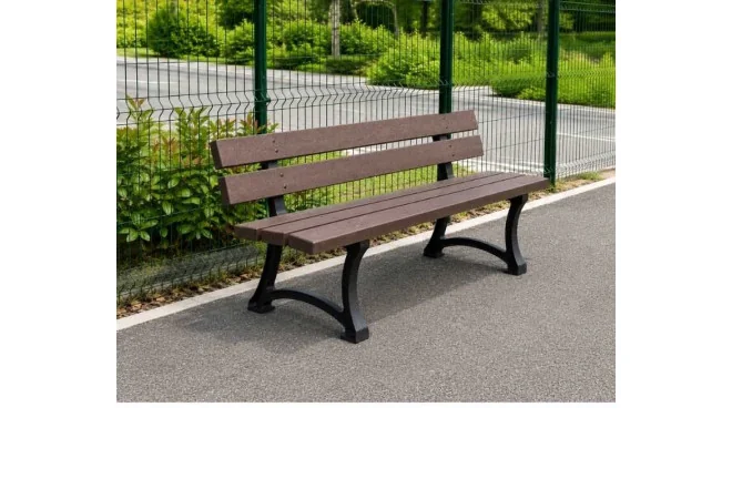 Banc jardin public en recyclé Citino