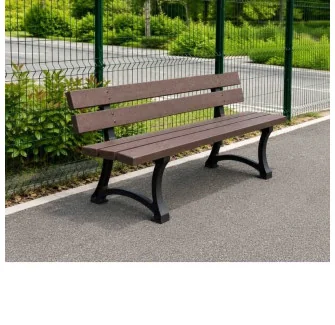 Banc jardin public en recyclé Citino