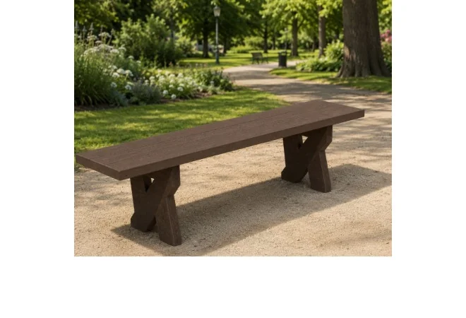 Banquette urbaine en plastique recyclé
