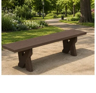 Banquette urbaine en plastique recyclé