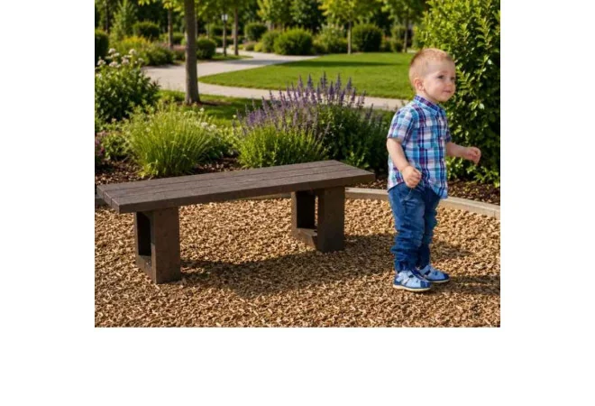Banquette de jardin en plastique recyclé en plastique recyclé