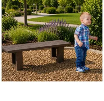 Banquette de jardin en plastique recyclé en plastique recyclé