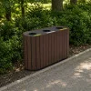 Poubelle en plastique recyclé pour le tri sélectif