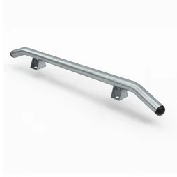 Butée de parking cintrée et chasse-roue PMR diamètre 60mm galvanisé