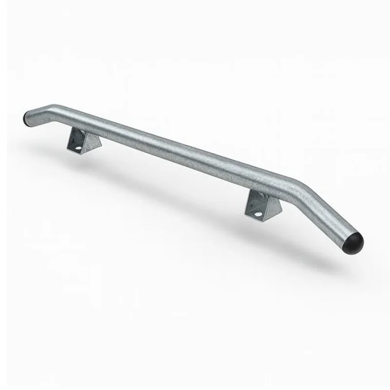 Butée de parking cintrée et chasse-roue PMR diamètre 60mm galvanisé