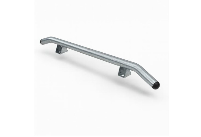 Butée de parking cintrée et chasse-roue PMR diamètre 76mm galvanisé