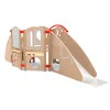 Parcours motricité enfant dès 18 mois avec toboggan coloris hêtre