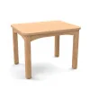 Table d'école maternelle 64 x 50 cm coloris hêtre
