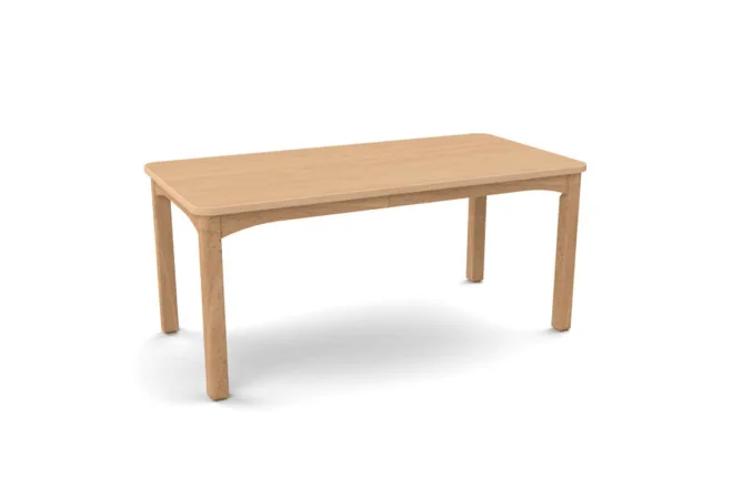 Table écolier 120 x 60 cm coloris hêtre