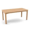 Table écolier 120 x 60 cm coloris hêtre