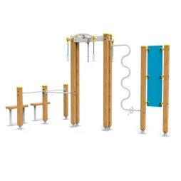 Équipement sportif extérieur sénior 3 modules