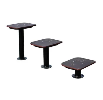Agrès sportif extérieur - lots de 3 Stepper 3 hauteurs