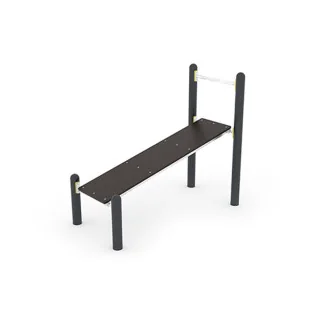 Agrès sportif extérieur - Banc abdominal incliné