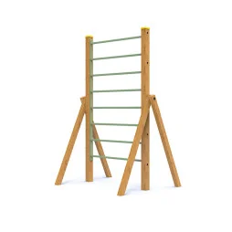 Jeu à grimper extérieur avec échelle d'escalade