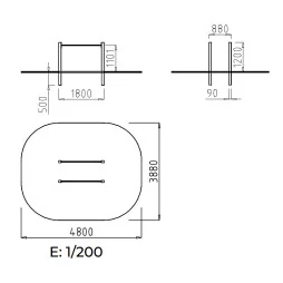 Plan technique des barres parallèles