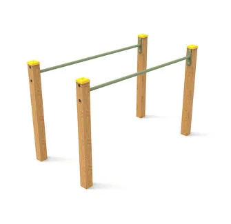 Barres parallèles pour parcours sportif enfant