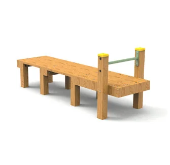 Parcours sportif enfant - Planche abdominale plane