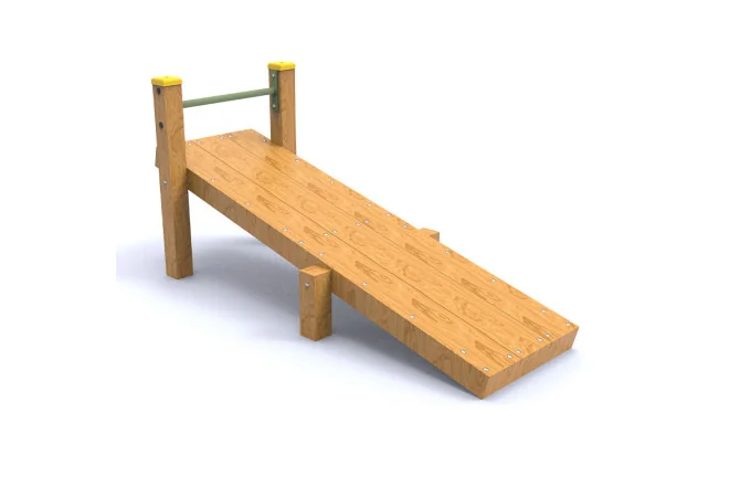 Parcours sportif enfant - Planche abdominale inclinée