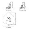 dimensions du Toboggan aire de jeux avec plots d'équilibre