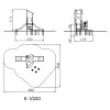 dimensions du double toboggan aire de jeux avec plots d'équilibre