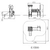 dimensions de la structure aire de jeux Petit Chaperon Rouge