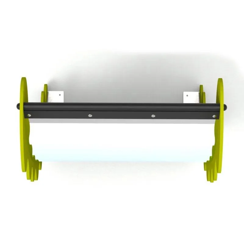 Miroir déformant pour aire de jeux vue de dessus