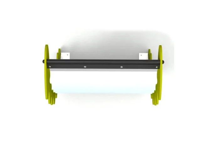 Miroir déformant pour aire de jeux vue de dessus