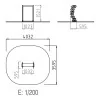 dimensions du miroir déformant pour aire de jeux